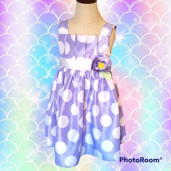 Rare Editions Other - Rare Editions Polka Dot Easter Dress + 5 + Purple